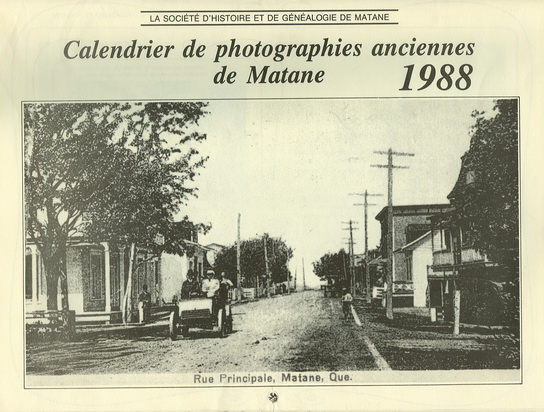 Calendrier 1988 Calendrier SHGM 1988