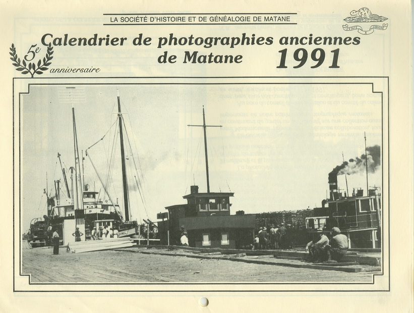 Calendrier 1991 Calendrier SHGM 1991