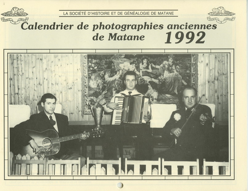 Calendrier 1992 Calendrier SHGM 1992
