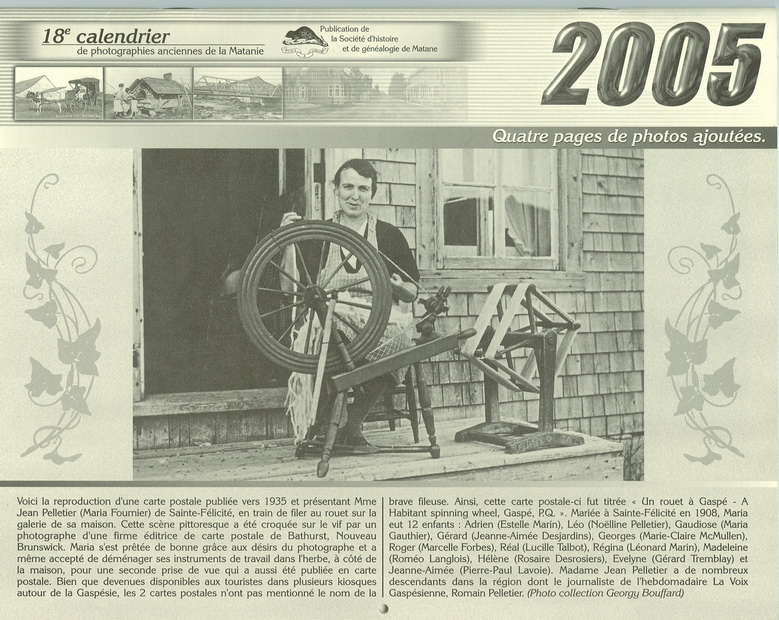 SHGM - 2005 Calendrier SHGM - 2005