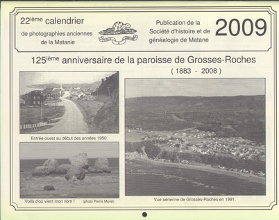 SHGM - 2009 Calendrier SHGM - 2009