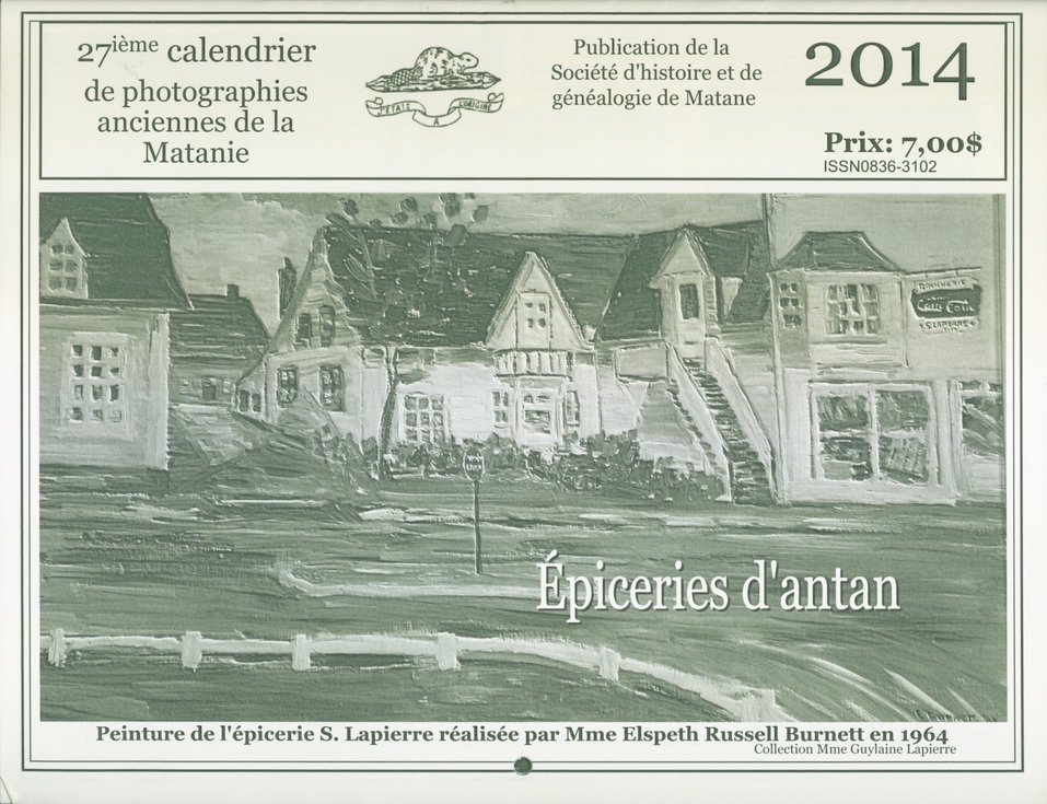 SHGM - 2014 Calendrier SHGM - 2014