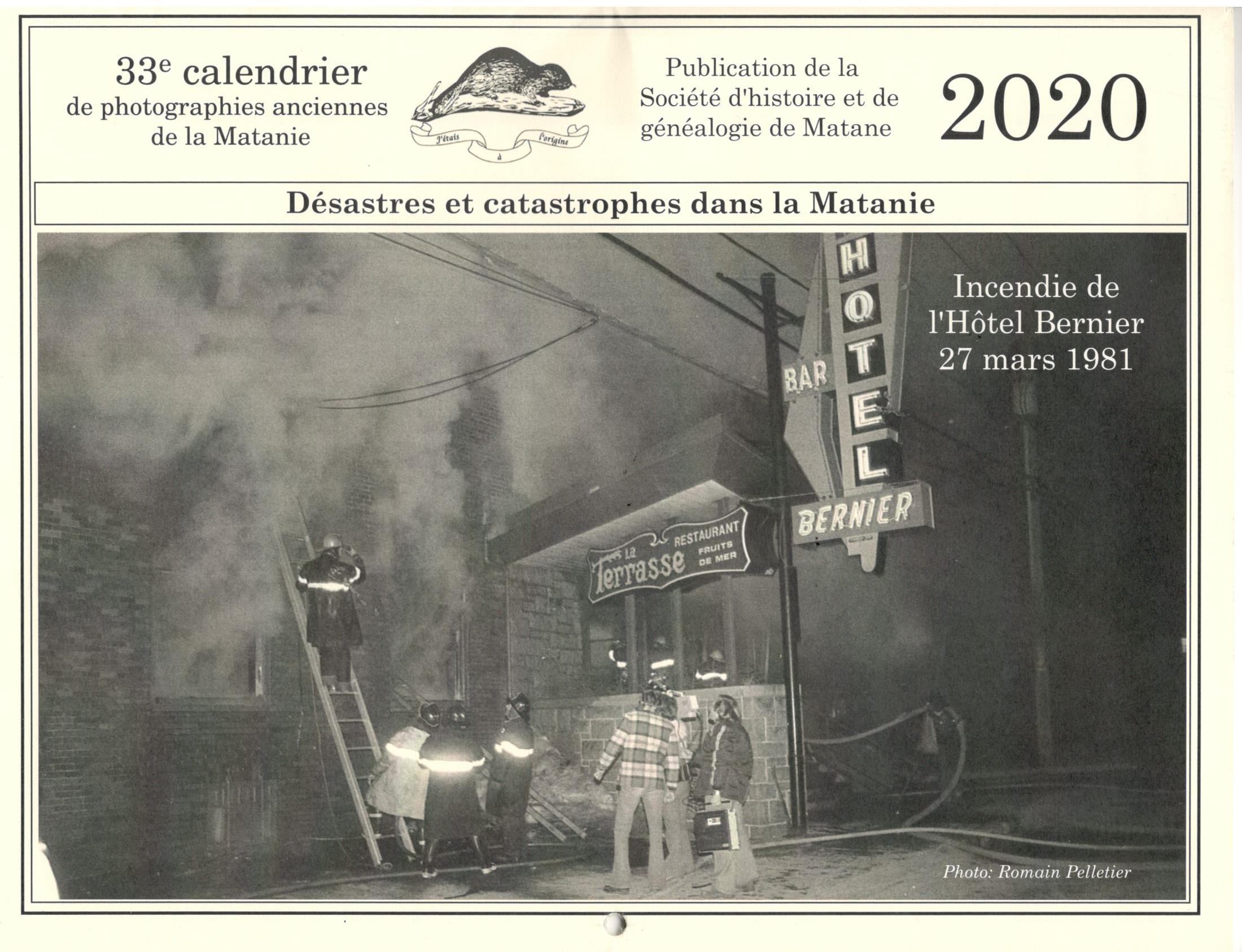 SHGM - 2020 Calendrier SHGM - 2020