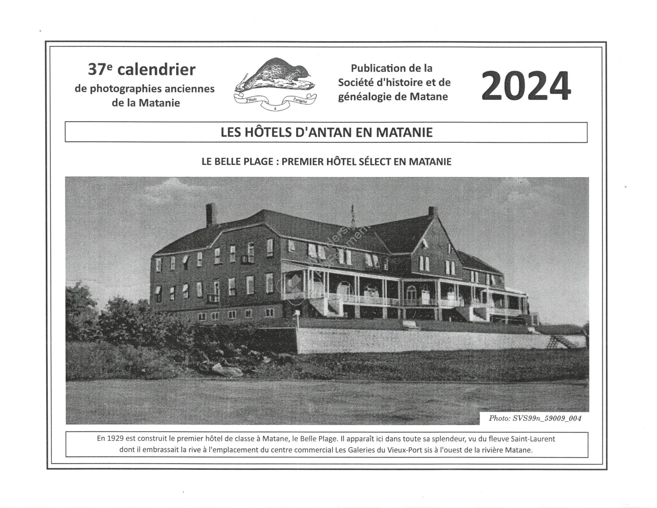 SHGM - 2024 Calendrier SHGM - 2024