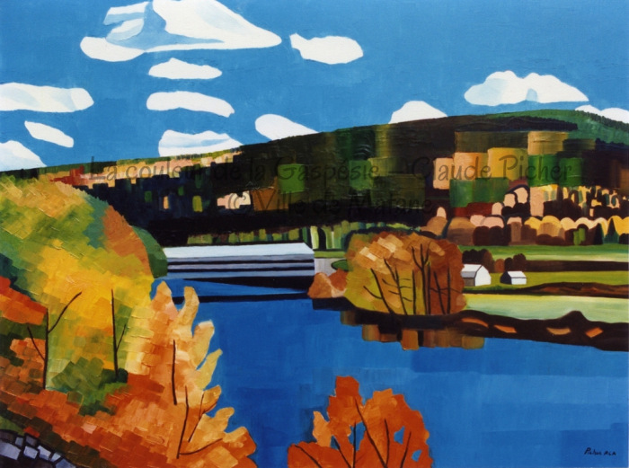 Le pont couvert de Saint-René Carte postale #11, Le pont couvert de Saint-René - 1990