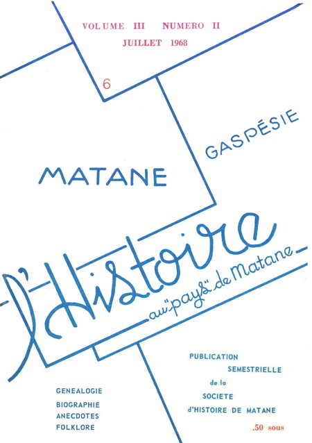 Numéro 6 Revue SHGM