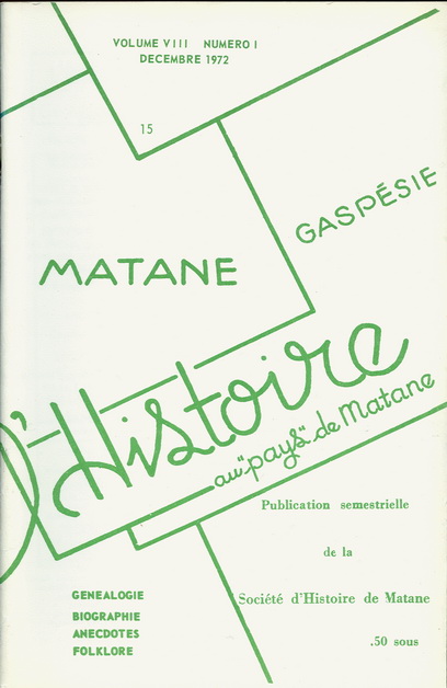 Numéro 15 Revue SHGM