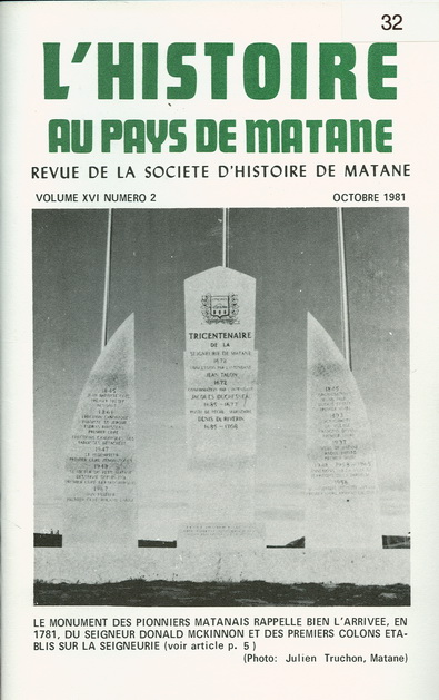 Numéro 32 Revue SHGM