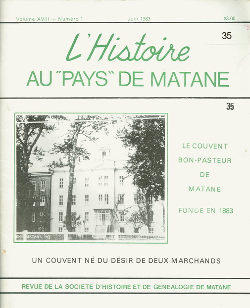 Numéro 35 Revue SHGM