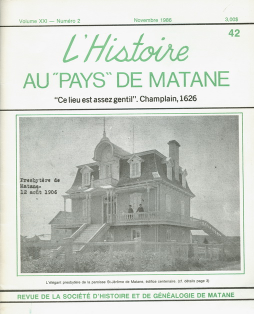 Numéro 42 Revue SHGM