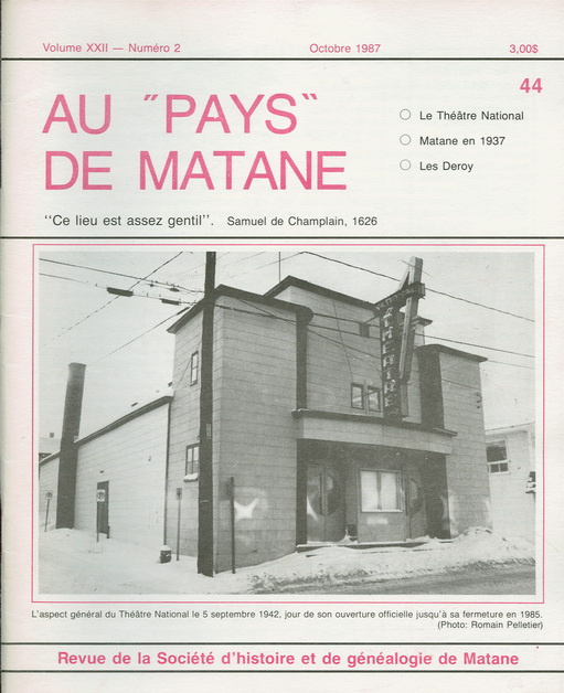 Numéro 44  Revue SHGM