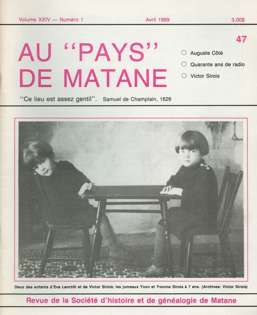 Numéro 47  Revue SHGM