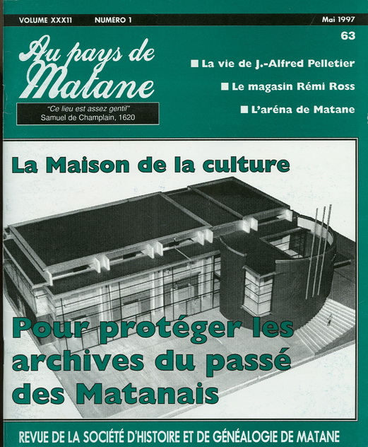 Numéro 63 Revue SHGM