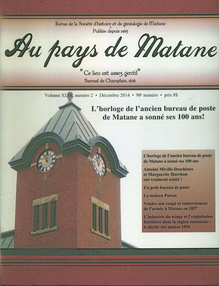 Numéro 98  Revue SHGM