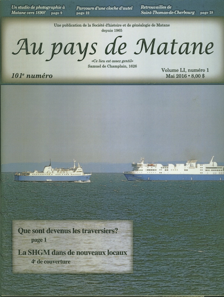 Numéro 101  Revue SHGM