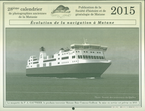 Calendrier SHGM - 2015